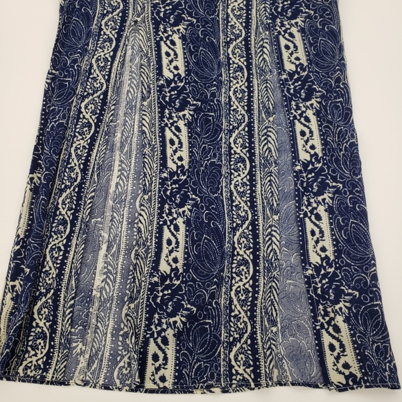 American Eagle Boho Double Slit Maxi Skirt Sz 6 - Picture 4 of 8